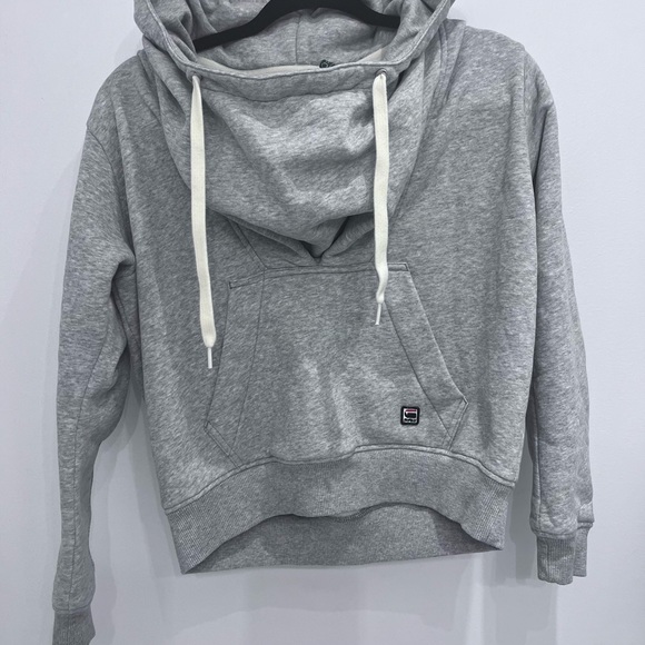 G-Star RAW® SofeBoyfriend Drape HoodedSweat Grey Size Small - Picture 4 of 11